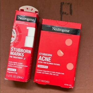 Neutrogena acne marks set new! Stubborn acne blemish patches & pm treatment